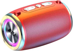 GENERIC prenosni pametni Bluetooth zvočnik z mikrofonom, do 20 ur predvajanja rdeč