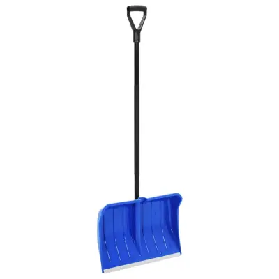 vidaXL Lopata za sneg modra 147 cm kovina