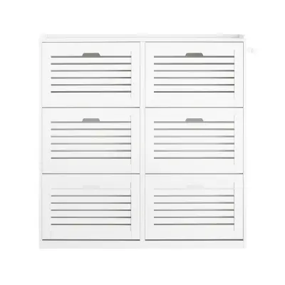 SoBuy omara za čevlje v predsobi v beli barvi v skandinavskem slogu