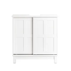 SoBuy kopalniška omarica pod umivalnikom v beli barvi v skandinavskem slogu