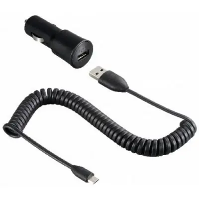 HTC, CCC200 micro USB polnilec za cigaretni vžigalnik, ?rna