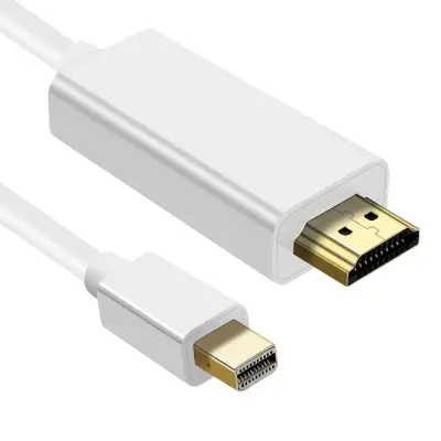 1,8 m mini DisplayPort moški na moški video kabel HDMI - bel