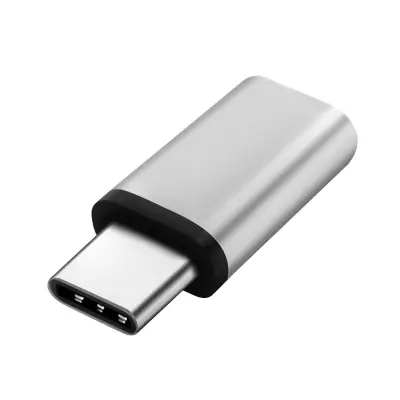 Micro-USB ženski na USB tip C moški polnilni adapter