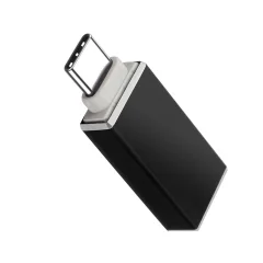 USB ženski na USB-C 3.0 OTG adapter - crn
