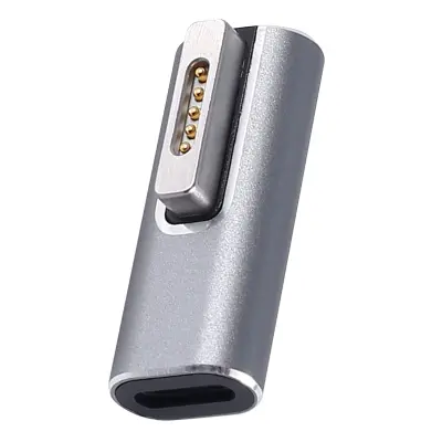 Adapter MacBook MagSafe 2 na USB-C, napajalnik - srebrn