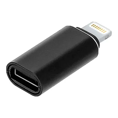 Adapter za polnjenje in sinhronizacijo, USB Type C Female to Apple Lightning - Black