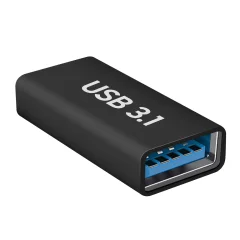 Ženski adapter USB-C za ženski USB 3.1 Fast Transfer 5Gbps Compact Black