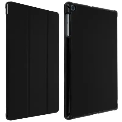 Tanka trikratna prevleka, rahlo zrnat videz z ohišjem, odpornim proti udarcem - crna str. Samsung Galaxy Tab A 10.1 2019