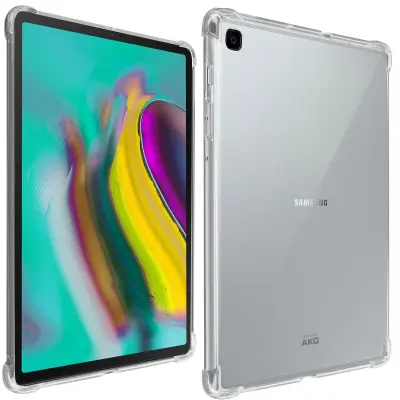 Ovitek iz mehkega silikona za Samsung Galaxy Tab S5e z ojacanimi vogali, odporen proti udarcem - prozoren