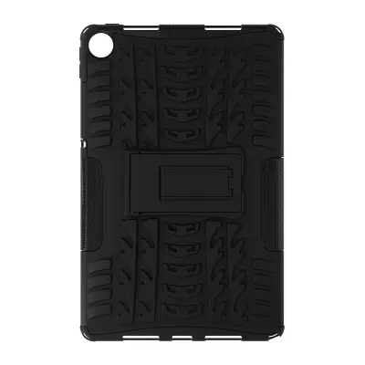 Izjemno odporen etui Realme Pad 10.4, odporen proti udarcem, z vgrajeno podporo za video - crn