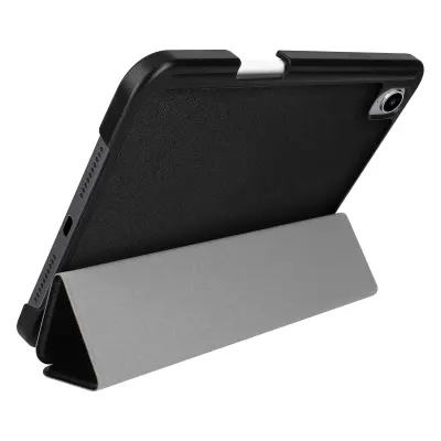 Trojna preklopna torbica za iPad Mini 2021 z ucinkom usnja, trda s funkcijo stojala za video