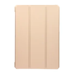 Ovitek Xiaomi Pad 5 in Pad 5 Pro z magnetnim preklopom in odrezanimi robovi proti udarcem - prozorna zadnja stran, roza zlato