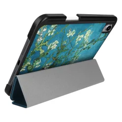 Flower iPad Mini 2021 Trifold Folio Case, trda torbica s funkcijo stojala za video