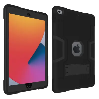 Silikonski ovitek za iPad 9 2021, iPad 8 2020 in iPad 7 2019, odporen na udarce, s stojalom, posebno za otroke - rn