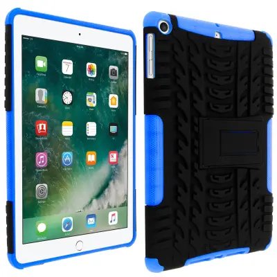 Hard Case Black and Blue Ultra Protection Integrated Support str. Apple iPad 5 / iPad 6 / iPad Air