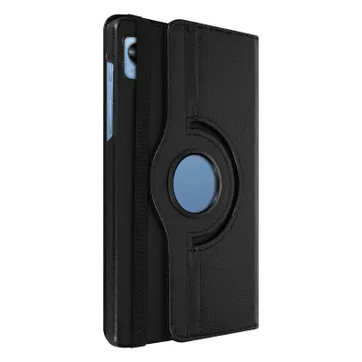 Mini ovitek Realme Pad s preklopno školjko, podpira 360° portret / ležeci video - crn