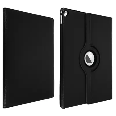 iPad Pro 12.9 2015 / 2017 Case 360 Rotating Folio Case - crna