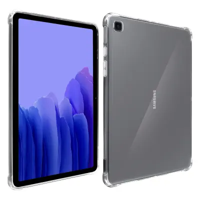 Silikonski ovitek za Samsung Galaxy Tab A7 10.4 2020, odporen proti udarcem, z ojacanimi vogali - prozoren