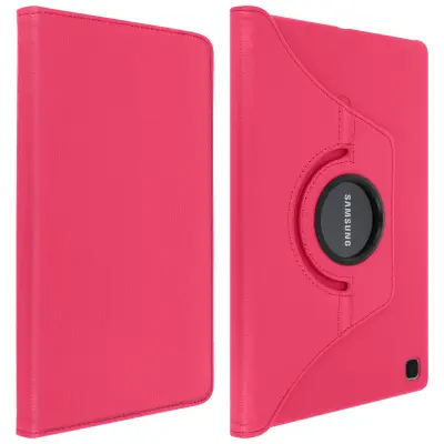 Preklopna torbica Samsung Galaxy Tab A7 10.4 2020, 360° vrtljivo stojalo, pokoncno / ležece - fuksija roza
