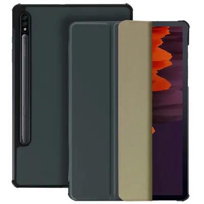 Samsung Galaxy Tab S7 11.0 in Tab S8 zašcitna preklopna torbica s funkcijo stojala v vec položajih - siva