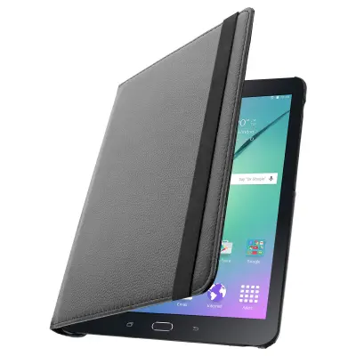 Zašcitni ovitek Grained Look z video funkcijo - crn str. Samsung Galaxy Tab S2 9.7