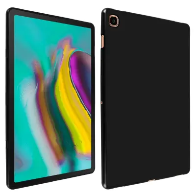 Zašcitni ovitek iz silikonskega gela, tanek in odporen - crn str. Samsung Galaxy Tab S5e