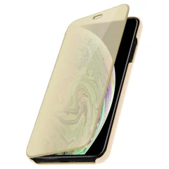 Izjemno tanek ovitek Mirror Folio, zlata str. iPhone XS Max