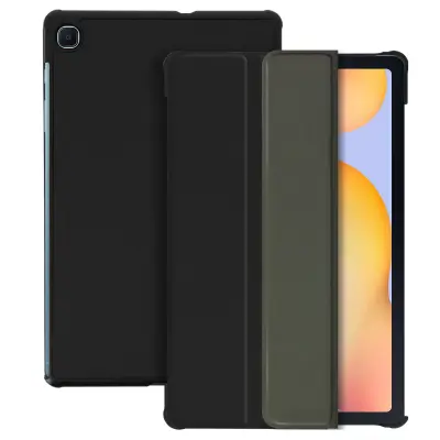 Ovitek za Samsung Galaxy Tab S6 Lite / S6 Lite 2022, zašcita pred preklopom s funkcijo stojala, ultra tanek - crn