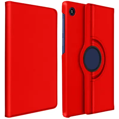 Huawei MatePad T8 preklopna torbica 360° vrtljivo stojalo, pokoncno / ležece - rdeca
