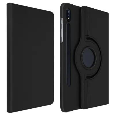 Preklopna torbica Samsung Galaxy Tab S7 11.0 in Tab S8, 360° vrtljivo stojalo, pokoncno/ležece - crna