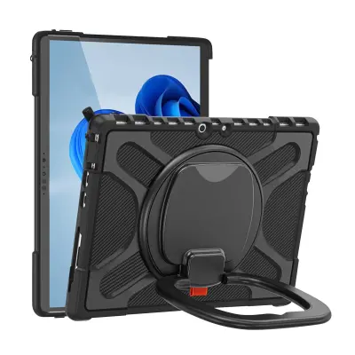 Vecplastna torbica Microsoft Surface Pro 8, odporna na udarce, s podpornim oprijemom - crna