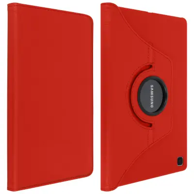 Samsung Galaxy Tab A7 10.4 2020 preklopna torbica 360° vrtljivo stojalo, pokoncno / ležece - rdeca