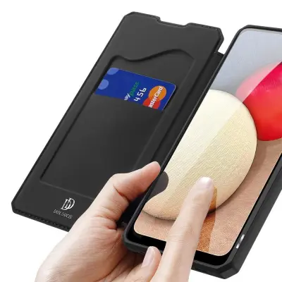 Etui ovitek Skin Pro Bookcase Skin X za Samsung Galaxy A02s EU črn