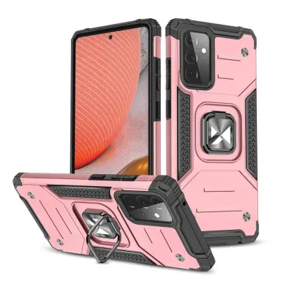 Etui ovitek robusten Ring Armor za Samsung Galaxy A72 4G roza