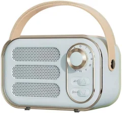 Retro zvočnik s 363-stopinjskim stereo učinkom mini zvočnik retro radijski zvočnik za dekoracijo doma na prostem