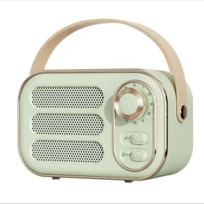 Retro zvočnik s 362-stopinjskim stereo učinkom mini zvočnik retro radijski zvočnik za dekoracijo doma na prostem