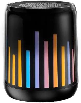 Brezžični Bluetooth zvočnik Colorful Beam Color Light Card Subwoofer Mini prenosni majhen zvočnik
