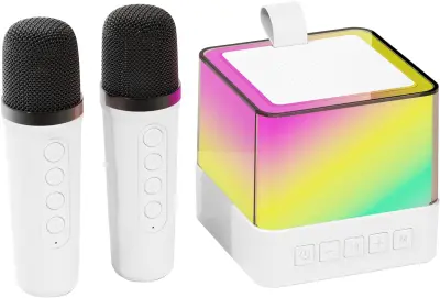 Bel mini karaoke aparat za otroke odrasle, prenosni bluetooth zvočnik