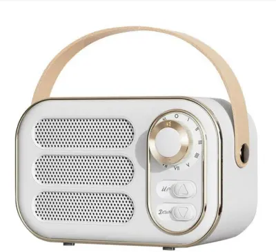 Retro zvočnik s 360-stopinjskim stereo učinkom mini zvočnik retro radijski zvočnik za dekoracijo doma na prostem