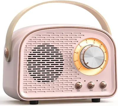 Retro Bluetooth zvočnik, srčkan mini zvočnik