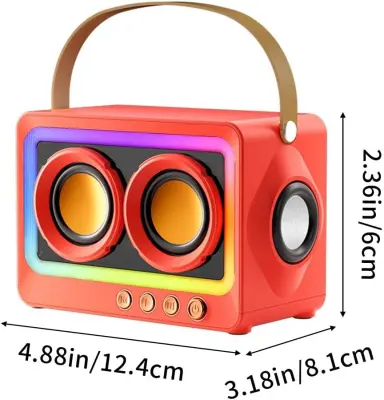 Bluetooth zvočnik prenosni retro zvočnik budilka