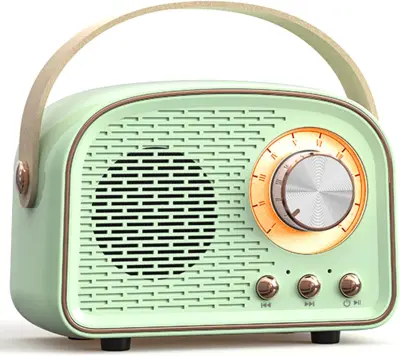 Retro Bluetooth zvočnik, srčkan mini zvočnik