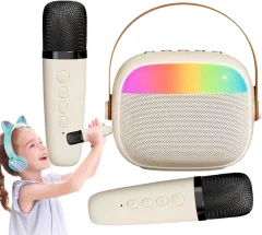 Mini karaoke aparat za otroke in odrasle, prenosni karaoke aparat, bluetooth zvočnik