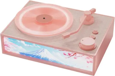 Retro Bluetooth zvočnik Retro prenosni brezžični zvočnik v slogu predvajalnika vinilnih plošč