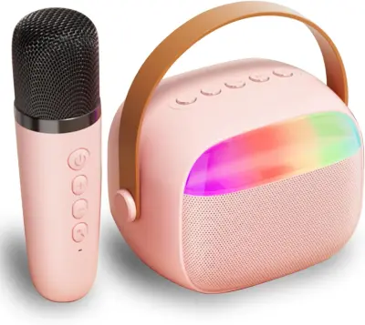 Mini karaoke aparat za otroke in odrasle, prenosni karaoke aparat, bluetooth zvočnik