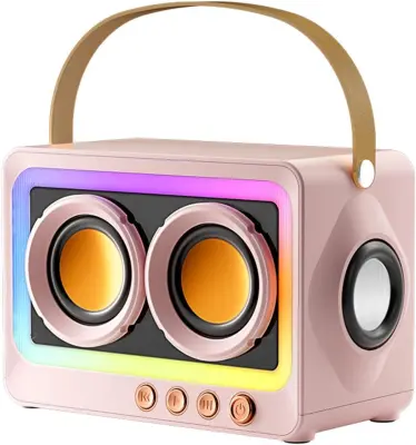 Bluetooth zvočnik prenosni retro zvočnik budilka