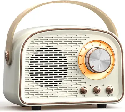 Retro Bluetooth zvočnik, srčkan mini zvočnik