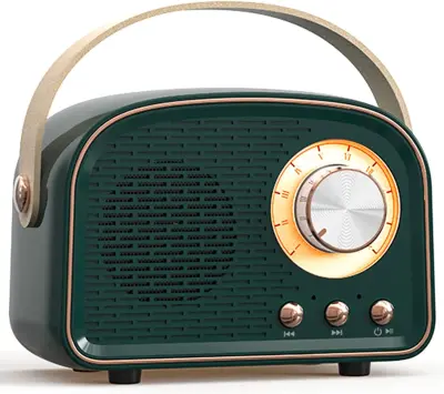 Retro Bluetooth zvočnik, srčkan mini zvočnik