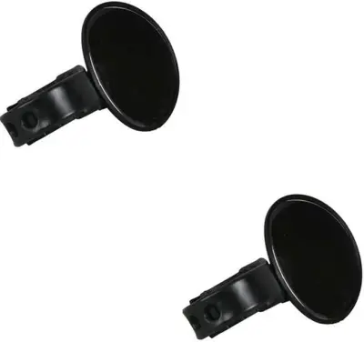 Ogledalo za kolo, vzvratno ogledalo na krmilu kolesa, 2 kosa, vrtenje za 360 stopinj (črno)