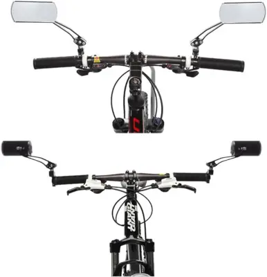 par kolesarskih vzvratnih ogledal za 360°